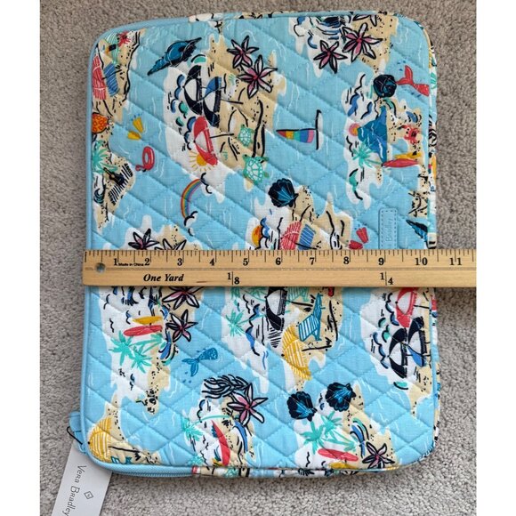 Vera Bradley New Laptop Computer Sleeve Cloth Zipper Case Beach Treasures - Picture 5 of 11